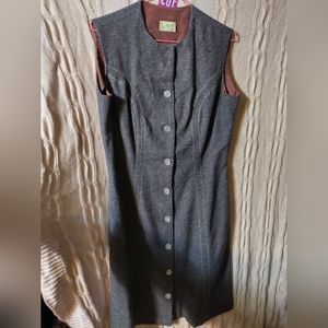 Vintage Sid Harris wool sheath dress
